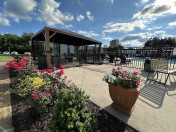 Outdoor Entertainment Area with Grill